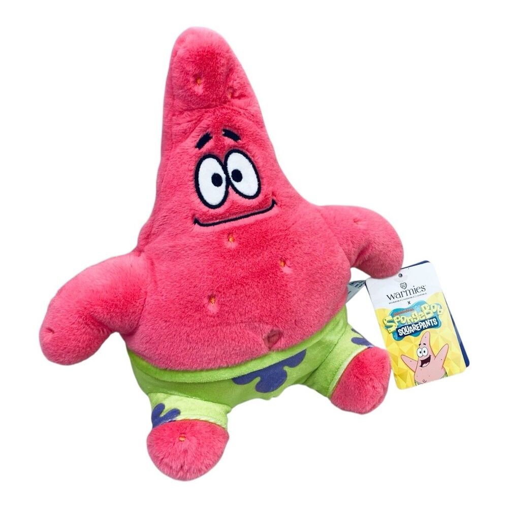Intelex Warmies Microwavable Warm Plush Patrick Star 10" SpongeBob  NWT